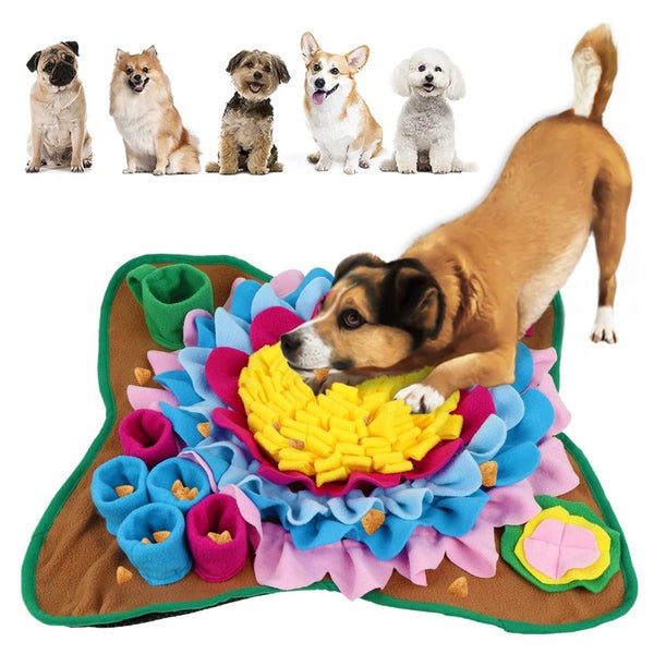 Pet Dog Snuffle Mat Pet Tibetan Food Slow Feeding Toys Increase IQ Carousel 2