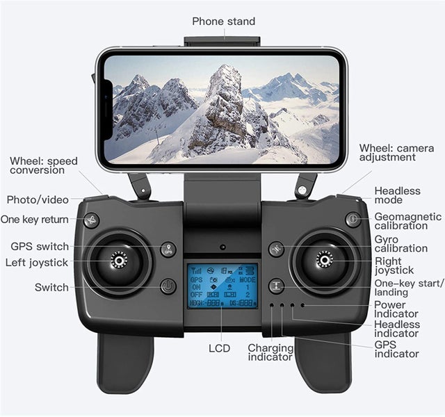Wifi FPV 5G Optical Flow Positioning Drone with 4K Camera Carousel 14
