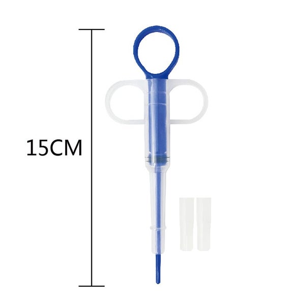 1pcs Pet Dog Cat Syringe Tablet Pill Reusable Pet Feeder Syringe Push Carousel 7