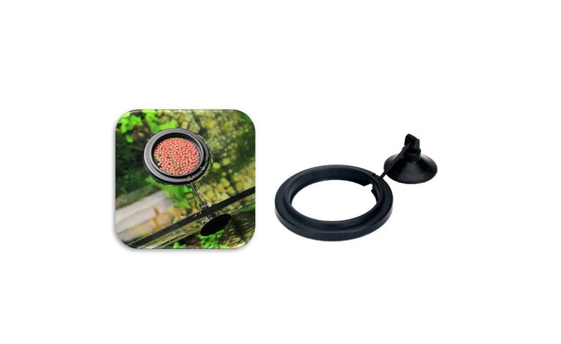 PTN Fish Feeding Ring Suction Cup Floating Food Feeder Aquarium Tank Feeder Carousel 1