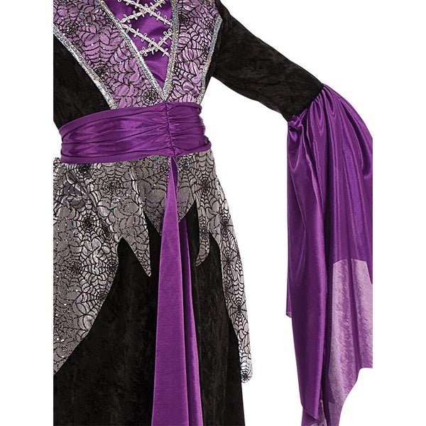 Queen Vampire Halloween Kids Children Dress Up Party Costume w Tiara Size S Carousel 4