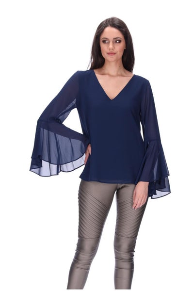 Pretty Basic Kennedy Top Navy Carousel 2