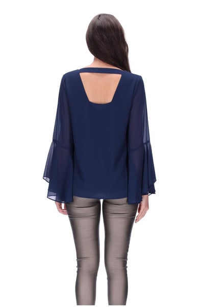 Pretty Basic Kennedy Top Navy Carousel 4