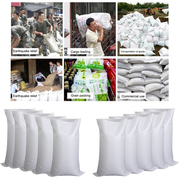 5 10pcs Flood Sandbags Flood Control Belt Pp Sandbag Flood Bag Thickened Floo... Carousel 2