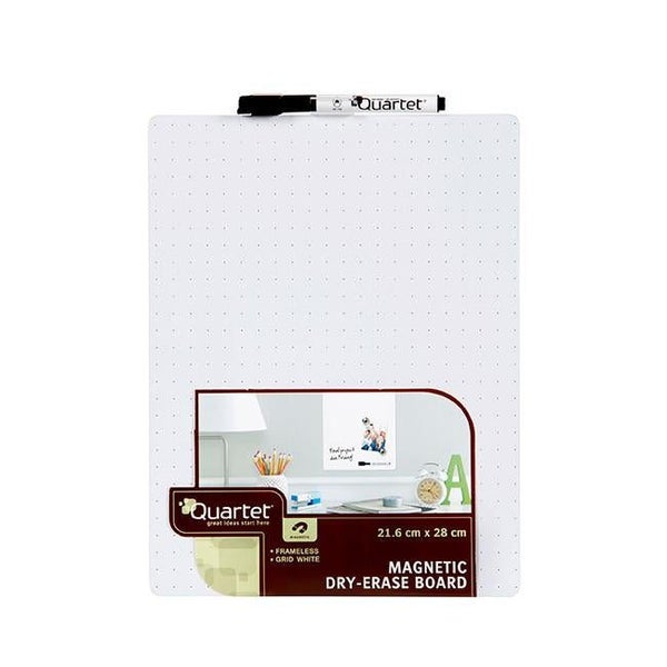 Quartet whiteboard tile white grid 216x280mm Carousel 1
