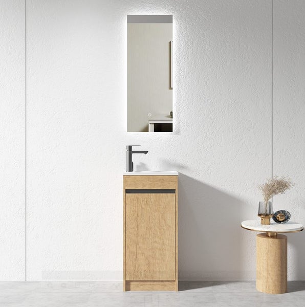 Light Oak Colour Small Freestanding Vanity Carousel 2