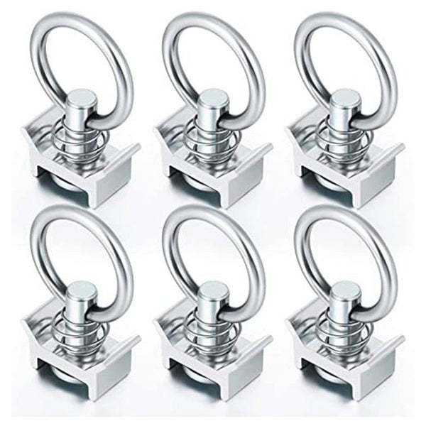 Aluminum Single Stud Anchor Quick Spring Bolt Round Ring Trailer Fixing Carousel 1