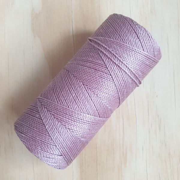 Cor#366 1mm Linhasita 170metre roll 100% waxed 2ply round macrame cord Carousel 1