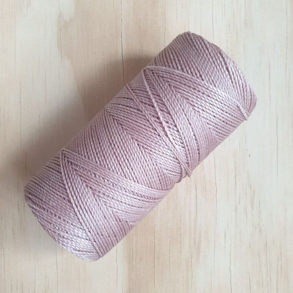 Cor#317 1mm Linhasita 170metre roll 100% waxed 2ply round macrame cord Carousel 1