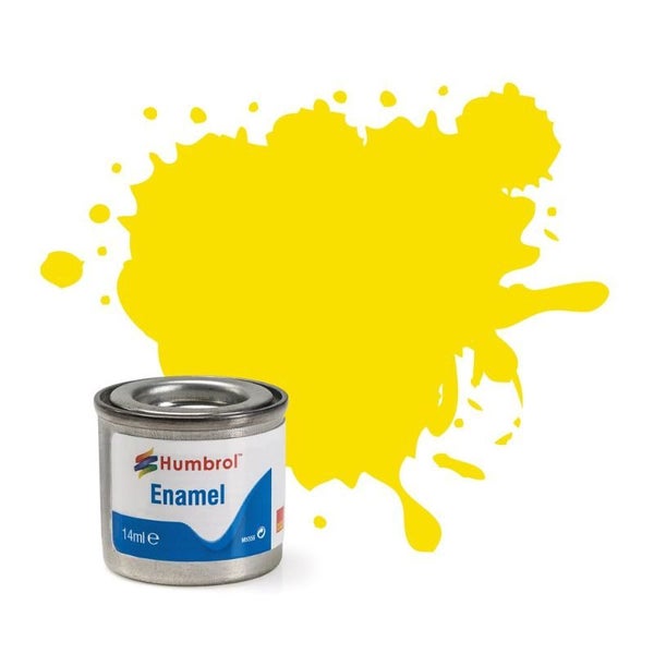 Enamel Paint - Humbrol Lemon Matt (Set of 6) Carousel 1
