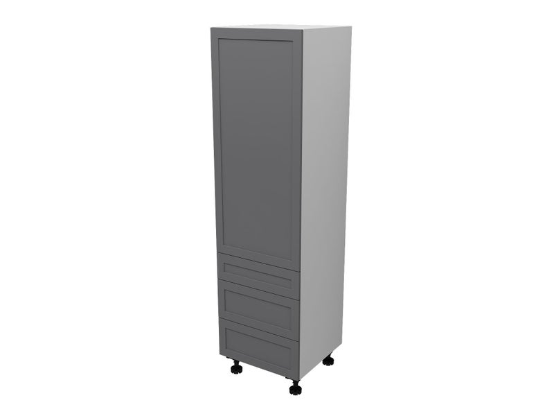 Kitchen Cabinet Flat Pack Pantry with three drawers - 600mm Wide, Shaker style Carousel 2