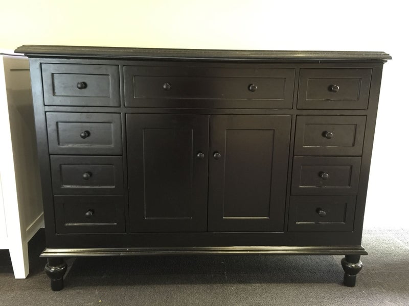 Merit Single Vanity W120cm - Black Marble Top *45% OFF* Floor Display Model Carousel 1