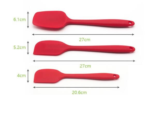 Silicone Spatula Heat Resistant Non-Stick Rubber Scraper Spoon Baking Set Carousel 1