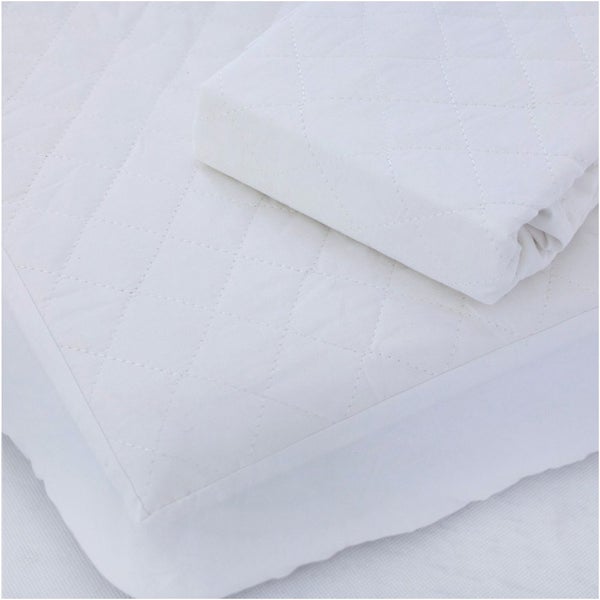Bubba Blue Breathe Easy 96x55cm Waterproof Quilted Mattress Protector Cradle Carousel 3