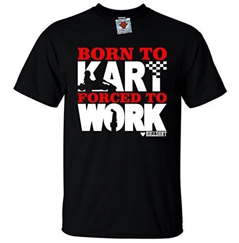Men's Born to Kart Forced to Work T-Shirt Carousel 1