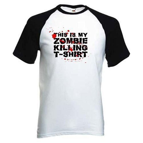 This Is My Zombie Killing Baseball T-Shirt Carousel 1