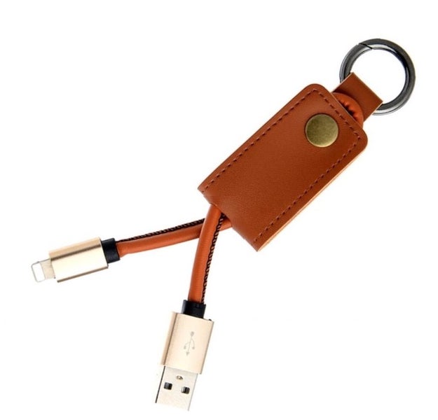 PU Leather Portable USB Charging Cable Keychain for iPhone 7 8 XR 11 12 13 14 Carousel 2