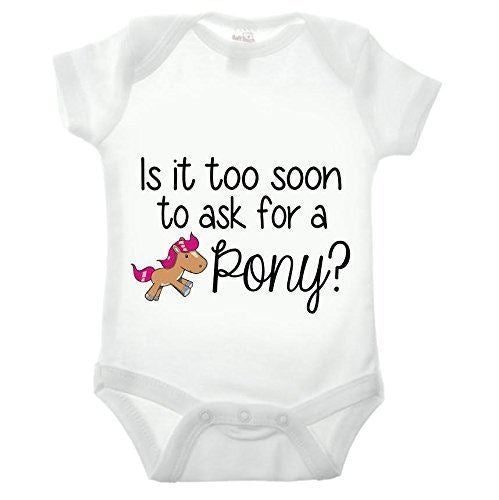 Too Soon To Ask For A Pony Babygrow Carousel 1