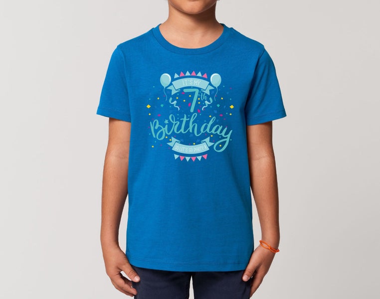 Reality Glitch It's My 7th Birthday Boys Kids T-Shirt Carousel 2