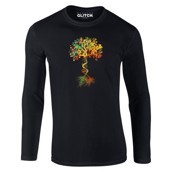Reality Glitch Tree of Life Mens T-Shirt - Long Sleeve Carousel 1