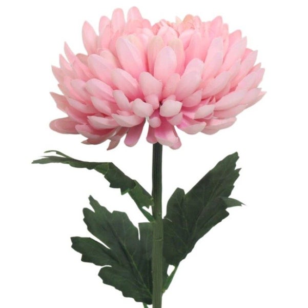Artificial Flowers - Single Stem Chrysanthemum in Pink 56cmH Carousel 3