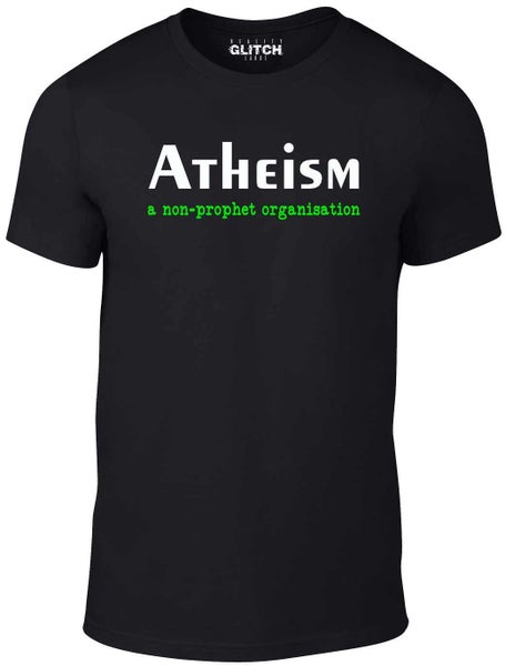 Men's Atheism - A Non-Prophet Organisation T-Shirt Carousel 1