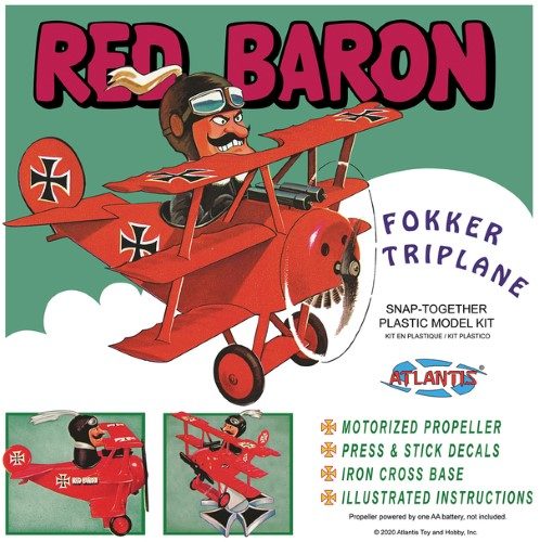 Plastic Kitset - SNAP Red Baron Fokker Triplane Carousel 1