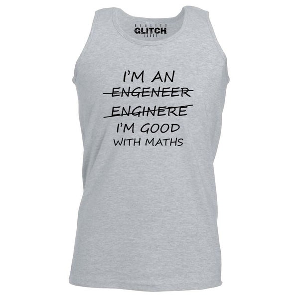 Men's I'm An Engineer Good At Maths Vest Carousel 1