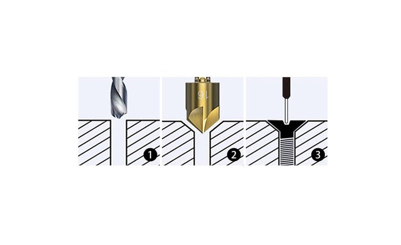PTN 6pcs Deburring Drill Bit Set Free Quick Change Hex Shank Countersink Carousel 2
