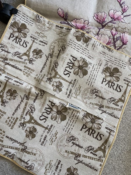 Completed white Magnolia cushion covers Carousel 3