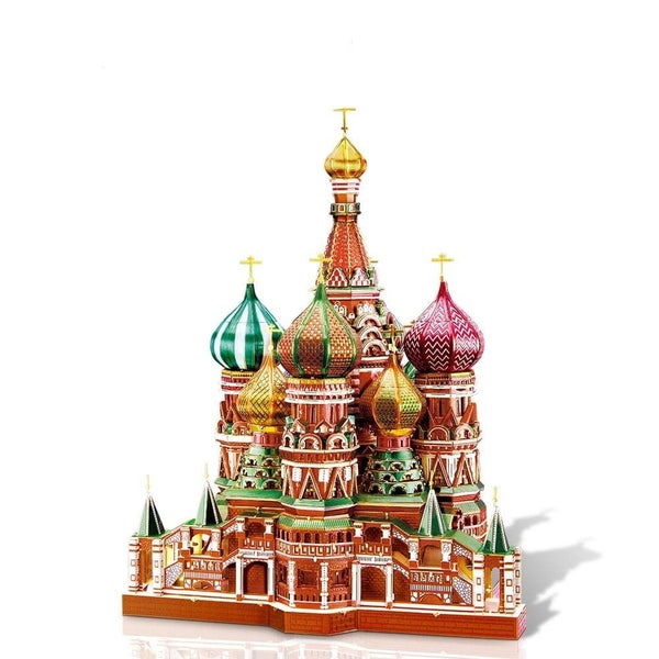 3d Metal Puzzle Model Building Kits-saint Basil's Cathedral Jigsaw Toy Christ... Carousel 1