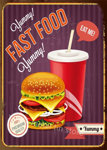 BBQ Grill Family Dinner Plaque Metal Vintage Bbq Tin Sign Restaurant Carousel 1