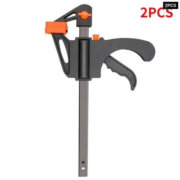 2pcs Woodworking Work Bar Clamp Clip Kit 4 Inch Quick Ratchet Release Speed S... Carousel 1
