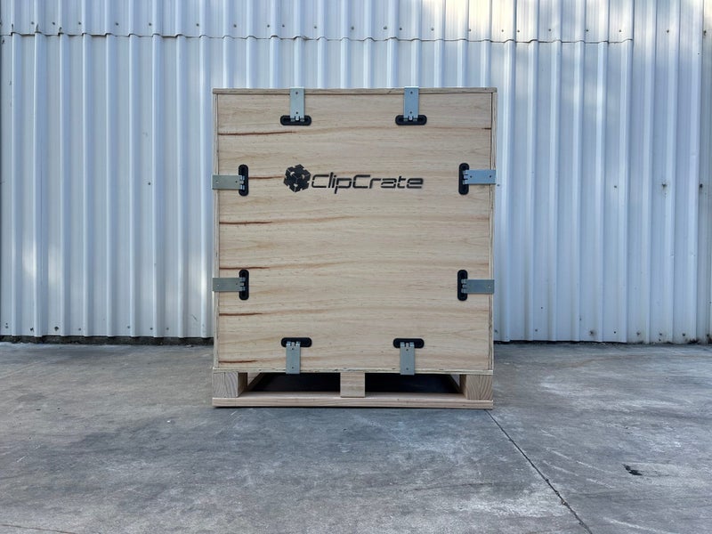 Clipcrate - Reusable, collapsible, timber crate (CC1002F - 1m cubed)62863859182081112