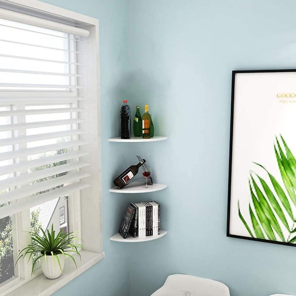 Brand New Wall Hanging Bookcase Hanging Corner Floating Shelves*Hot SALE Carousel 2