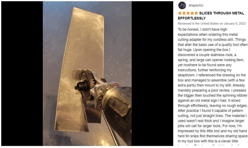 Electric Nibbler Metal Cutter Drill Metal Sheet Cutter *Over Stocked* Carousel 2