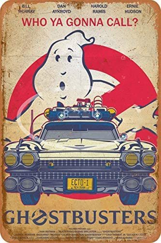 Sneeze Ghostbusters! Iron Painting Wall Poster Metal Vintage Band Tin Carousel 1
