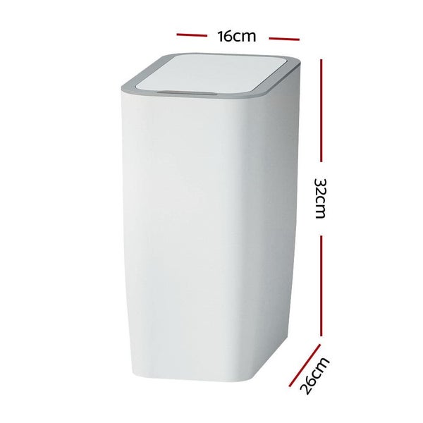 Goslash Picks Motion Sensor Bin Automatic Rubbish Bins Waste Trash can White 9l Carousel 2