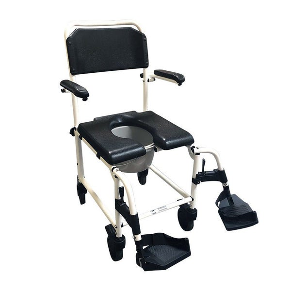 4 in 1 Deluxe Mobile Commode and Shower Chair - Multi-Use & Waterproof Carousel 1