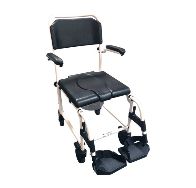4 in 1 Deluxe Mobile Commode and Shower Chair - Multi-Use & Waterproof Carousel 2