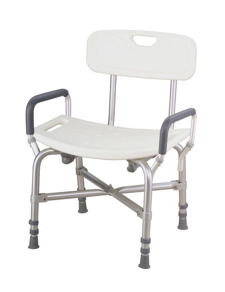 Heavy-Duty Bathroom Seat with Arms & Back - 227kg Rated Shower Chair Carousel 1