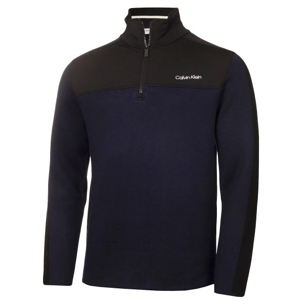 Calvin Klein Mens Foxe Close Hybrid Half Zip Thermal Golf Sweater Carousel 1