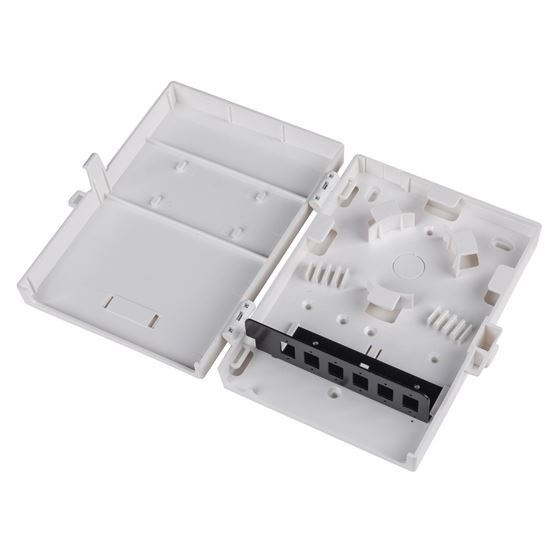 DYNAMIX Fibre Wall Enclosure 6 Port LC Duplex/SC Simplex Unloaded Carousel 1