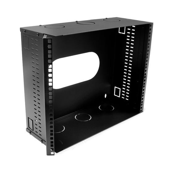 DYNAMIX 9U 200mm Deep 19'' Fully Enclosed Hinged Wall Mount Bracket Carousel 1