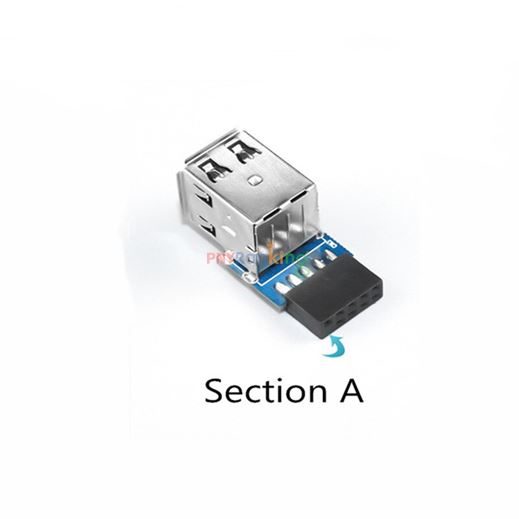 Internal USB 2.0 to USB 3.0 9Pin to 19pin / USB Splitter / USB 3.0 to TypeC Carousel 1
