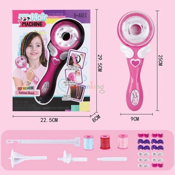 DIY Magic Weaving Toy Set 1.2.Hair Braiding / 3.Diamond Stickers / 4.DIY Nail Carousel 2