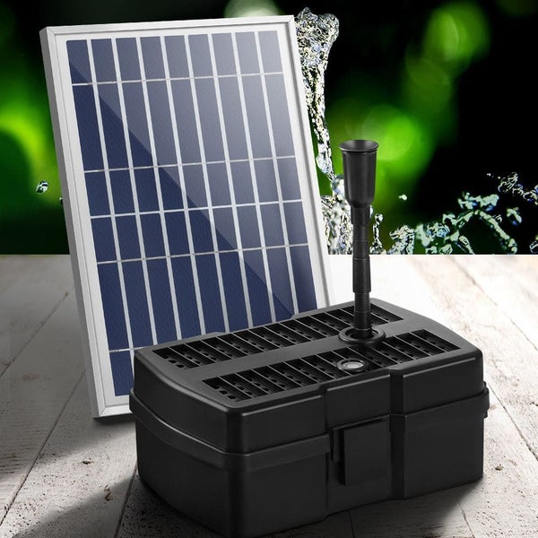 Gardeon Solar Pond Pump with Eco Filter Box Water Fountain Kit 5ft Carousel 8