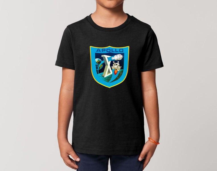 Reality Glitch NASA Apollo 10 Mission Crew Badge Logo Kids T-Shirt Carousel 2