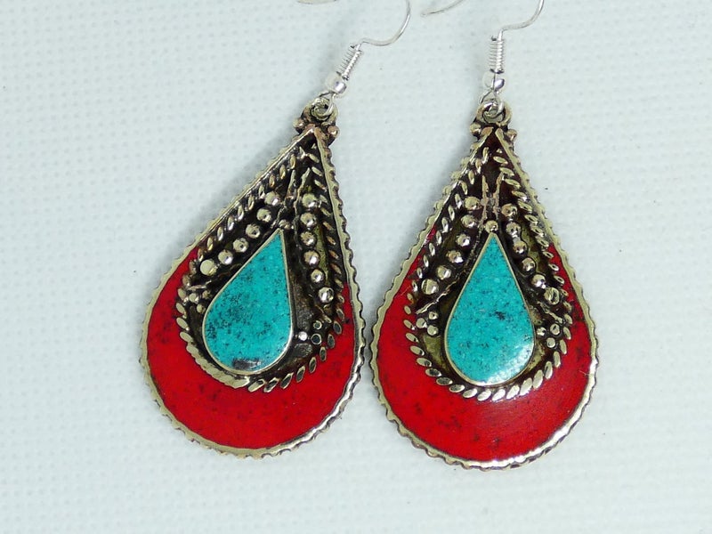 Nepalese Earring, Handmade and Traditional Carousel 2