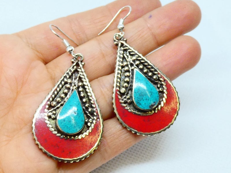 Nepalese Earring, Handmade and Traditional Carousel 9